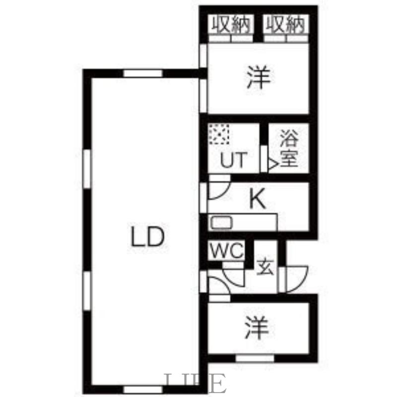 RERE01(2LDK/2階)の間取り写真