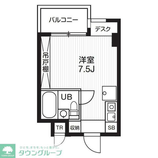 TS GARDEN都筑ふれあいの丘II(ワンルーム/4階)の間取り写真