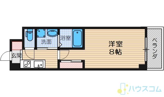 トレエッセ茨木(1K/3階)の間取り写真