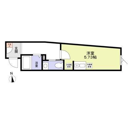 MONOLOGUE(ワンルーム/4階)の間取り写真