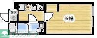 AMBITION八幡町(1K/1階)の間取り写真