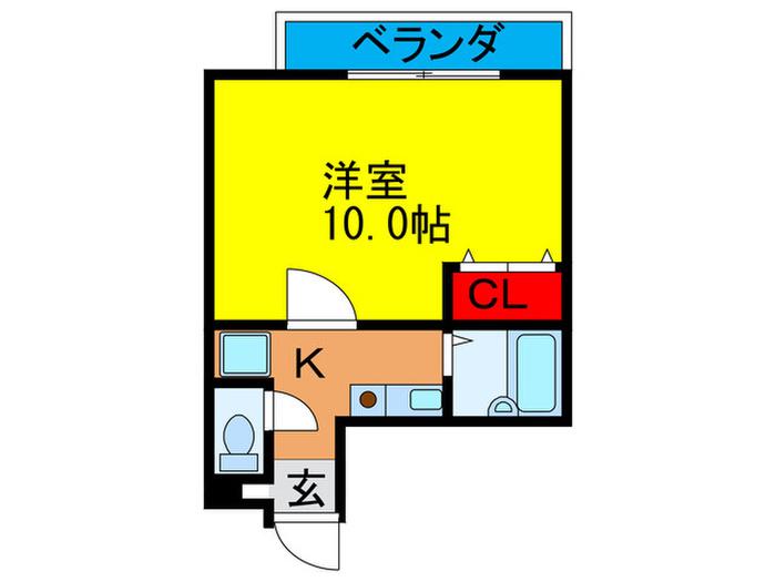 コボックス太子橋(1K/3階)の間取り写真