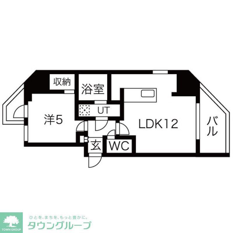シーズンフラッツ蔵前清澄通(1LDK/9階)の間取り写真