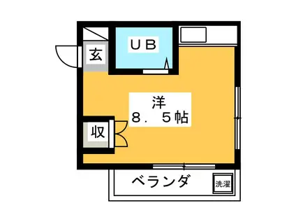 三澤ハイツ(ワンルーム/3階)の間取り写真