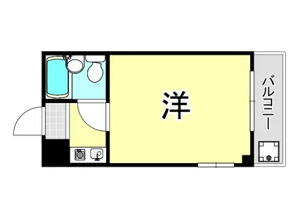 マンション寿宏(1K/3階)の間取り写真