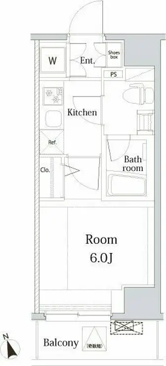 PREMIUM CUBE品川大崎 10階階 間取り