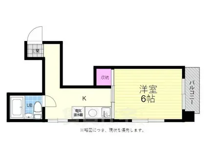 第2広島勧業ビル(1DK/5階)の間取り写真