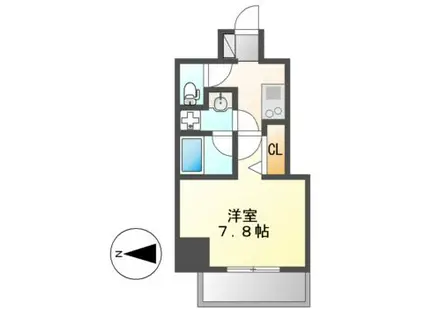 E-CITY大須(1K/2階)の間取り写真