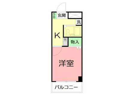 グレース平塚(1K/2階)の間取り写真