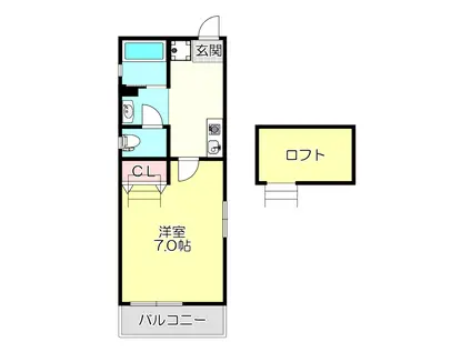 MAISON YAMADA(1K/2階)の間取り写真