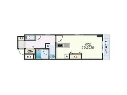 大手町グレースヒル(ワンルーム/2階)の間取り写真