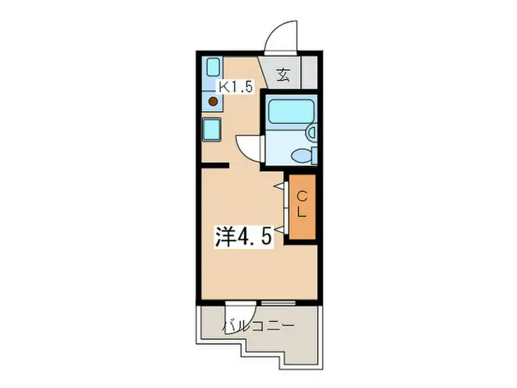 エムズ南林間 3階階 間取り