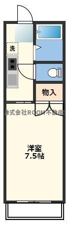 あいらんど花繰(1K/4階)の間取り写真