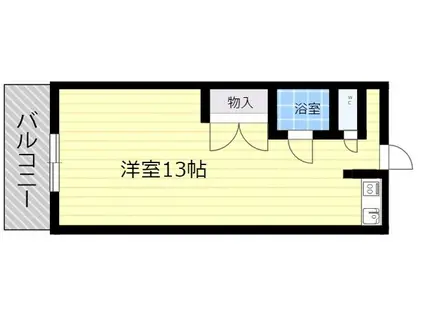 第7大分ユースコーポ(ワンルーム/2階)の間取り写真