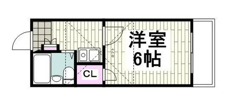 レオパレス港南中央 2階階 間取り