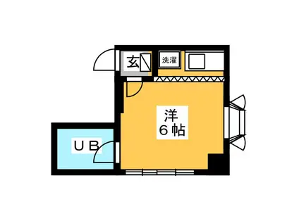 コアンドボカージュ(ワンルーム/3階)の間取り写真