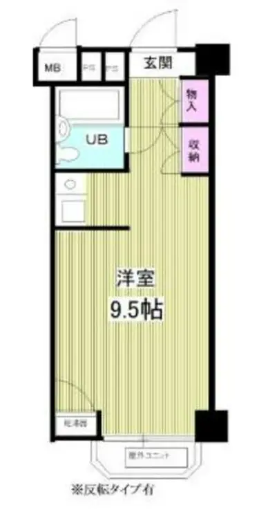 カルム赤坂 1階階 間取り