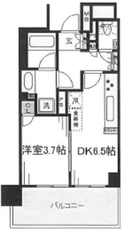 ミッドレジデンス文京 4階階 間取り