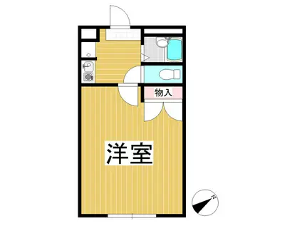 レオパレススミサカ(1K/1階)の間取り写真