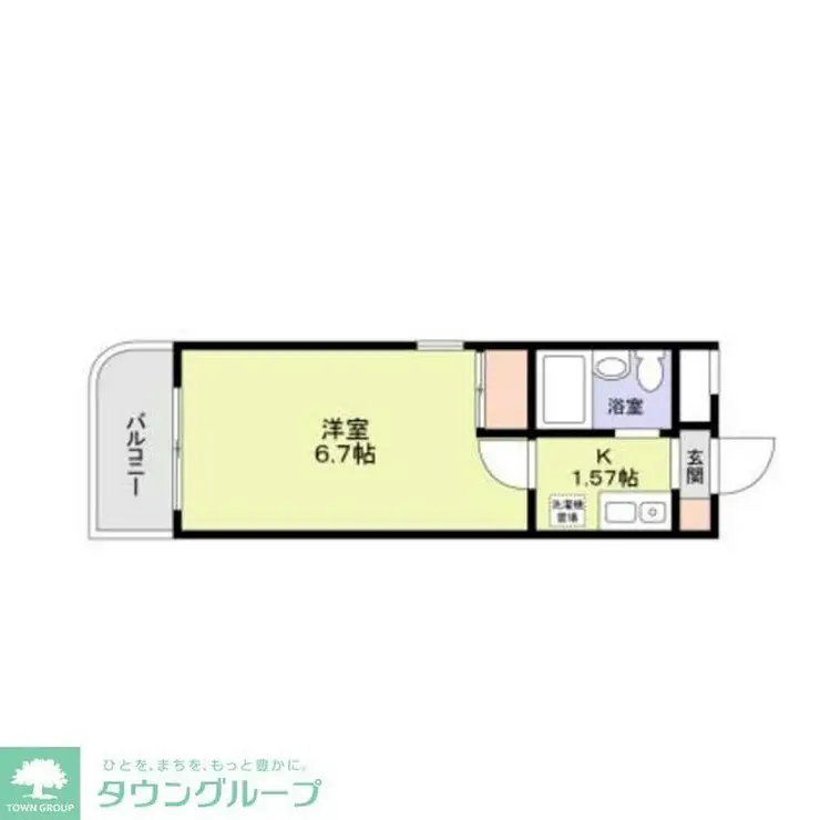 グリム武蔵新城 3階階 間取り