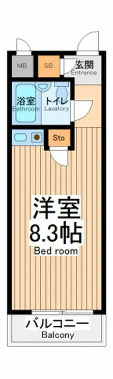 セザールプラザ府中 8階階 間取り