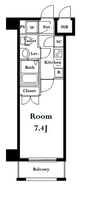 グランド・ガーラ南麻布 5階階 間取り