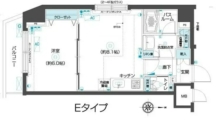 フェニックス武蔵関参番館 6階階 間取り