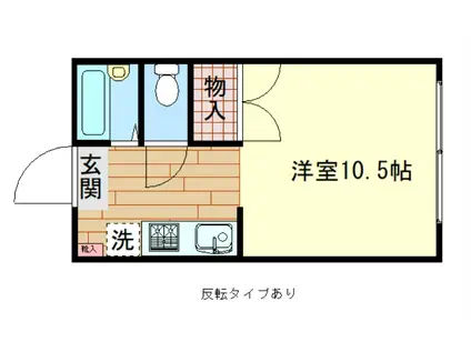 コーポ石黒(1K/2階)の間取り写真