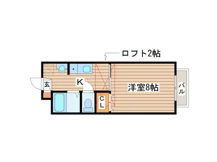 YMレジデンス(1K/1階)の間取り写真