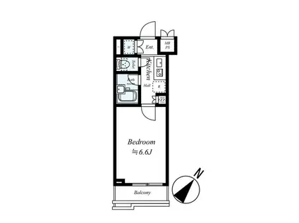 ルーブル豊玉伍番館(1K/1階)の間取り写真