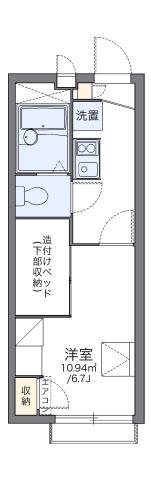 レオパレスウィステリアIV(1K/2階)の間取り写真