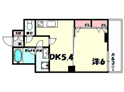 サンビルダー北野 THE BASE(1DK/1階)の間取り写真