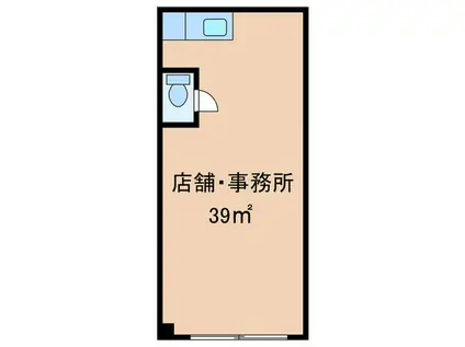 キャナルハイツ(ワンルーム/1階)の間取り写真