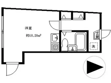 インペリアル東新宿(ワンルーム/2階)の間取り写真
