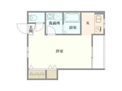 ブランニューデイ(1K/3階)の間取り写真