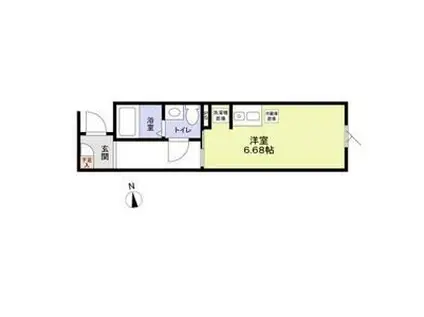 MONOLOGUE(ワンルーム/4階)の間取り写真