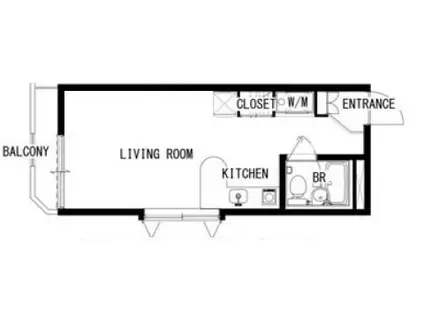 リオグランデ中野(ワンルーム/2階)の間取り写真