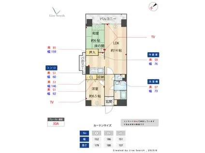 プロスペリテ川上(2LDK/5階)の間取り写真
