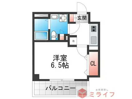 RITZ SQUARE STREAMII(1K/2階)の間取り写真