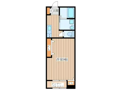 TSUKASA PREMIUM II(1K/1階)の間取り写真