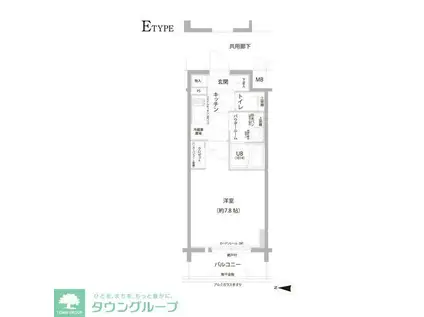 エスリード大須アヴェニュー(1K/14階)の間取り写真