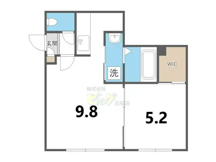 エクセル南郷(1LDK/1階)の間取り写真