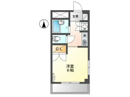 フォルテ・フェルマータ(1K/2階)の間取り写真