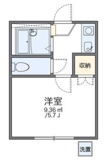 レオパレス西川口第26(1K/1階)の間取り写真