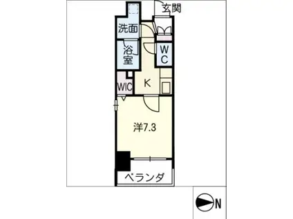 LAPEX OAZO(1K/9階)の間取り写真