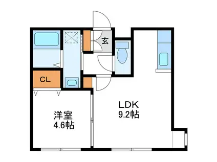 KS KOWA N20 ケイズコワN20(1LDK/3階)の間取り写真