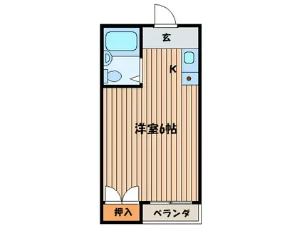 THEプラザ(ワンルーム/5階)の間取り写真