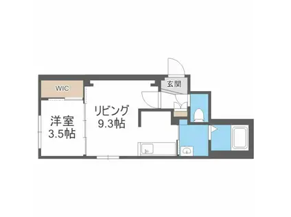 LANZADORN17 ランザドールN17(1LDK/4階)の間取り写真