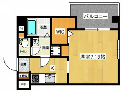 LE DOME東蟹屋(1K/6階)の間取り写真