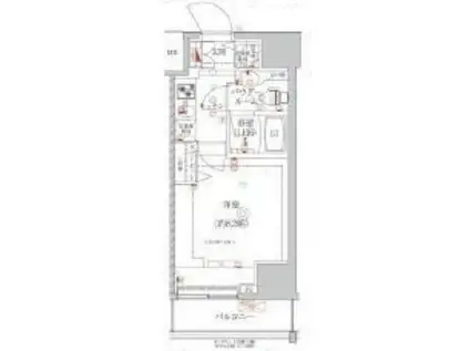 アルテシモ クルセ(1K/5階)の間取り写真